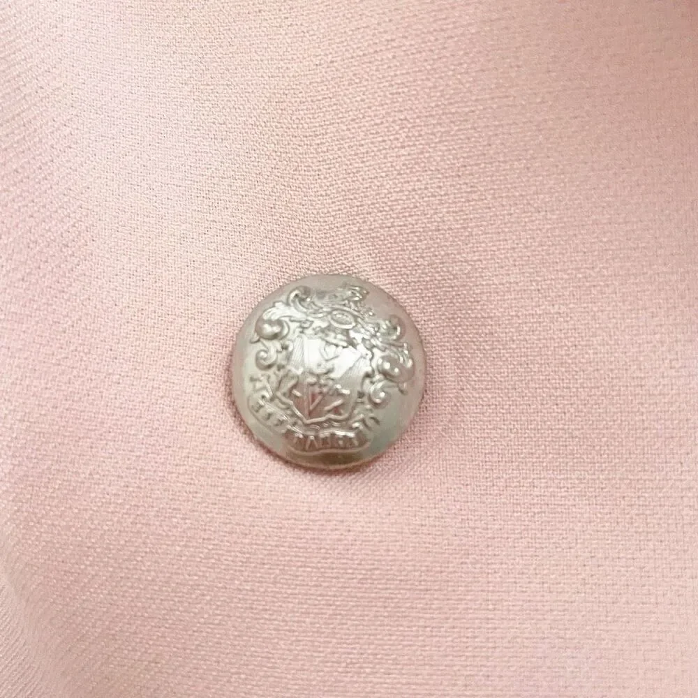 Veronica Beard Frayne Blazer Pink Double Breasted Size 12 - Picture 7 of 11